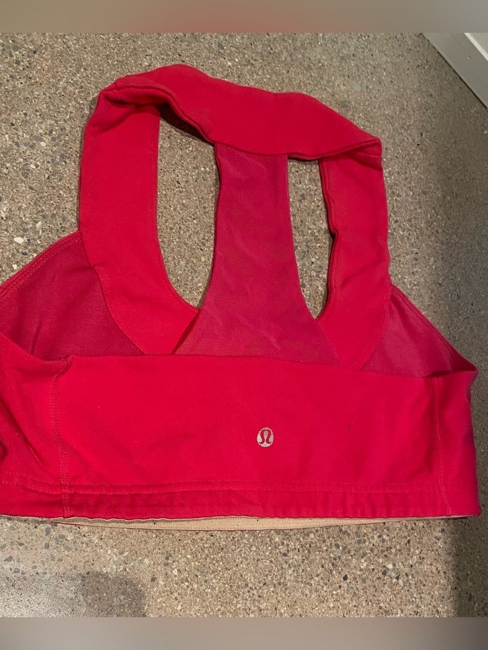 lululemon athletica Red Racerback Sports bra